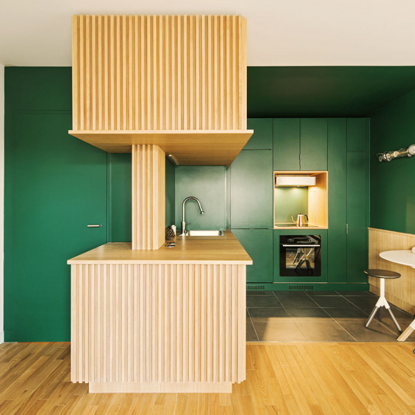 De groene keuken van Atelier Sagitta