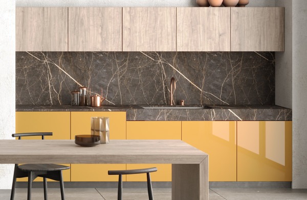 Kitchen surfaces: 3482 Samas, 4630 Inari, 0778 Maggese Bloom core