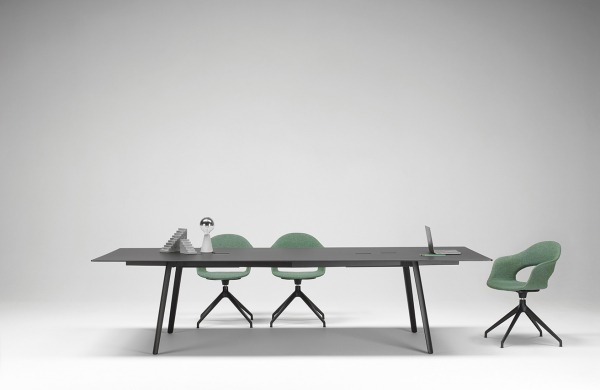 SQUID TABLE BY S-CAB - Surface: FENIX NTM Nero Ingo 